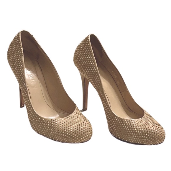 Alexander McQueen Nude Studded Heels Size 7.5 👠 - Picture 8 of 9